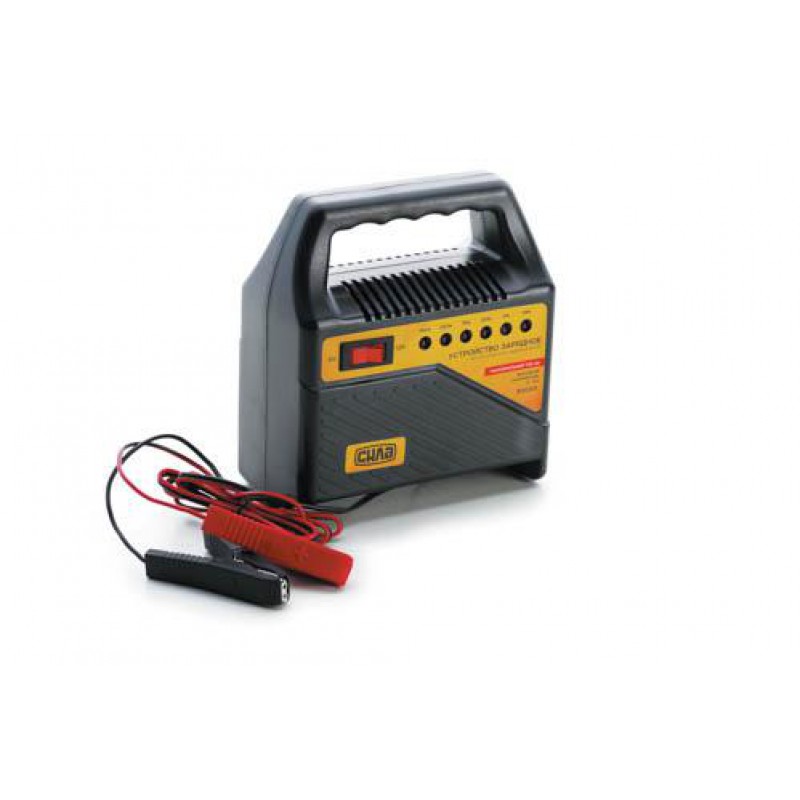 Зарядное устройство для авто 4А, 6-12В, до 60Ah (подходит на свинцово-кислотные АКБ) (светодиодный индикатор) СИЛА