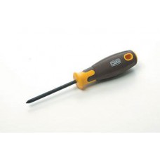 Викрутка хрестова композитна рукоятка CrV PH1 5x75мм (Phillips) (воронена) СИЛА