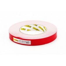 Стрічка клейка двостороння на вспіненій основі 19мм*10м біла UNIFIX