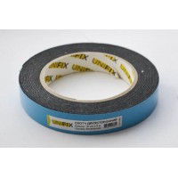 Стрічка клейка двостороння на вспіненій основі 19мм*5м чорна UNIFIX