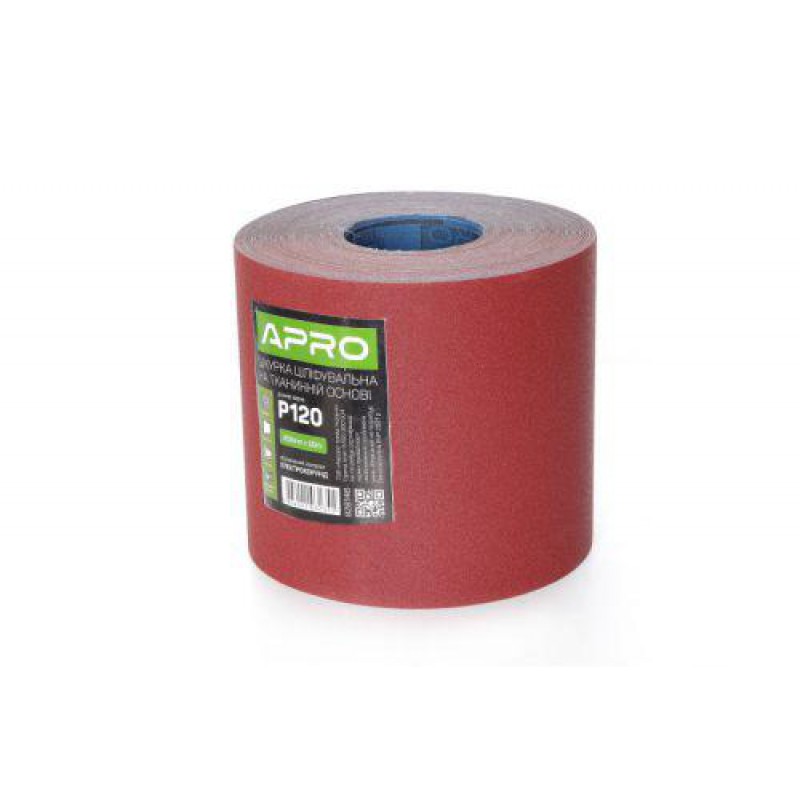 Папір шліфувальний P320 рулон 200мм*50м (тканинна основа) APRO