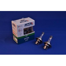 Лампа автомобільна H4 12V 60/55W P43T EXTRA LIFE (2шт) (ближня/дальня, протитуманна) MTA