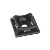 Майданчик універсальний 20х20 з отвором для стяжки шириною до 5мм чорна (пач 50шт) APRO