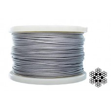 Трос 2мм DIN 3055 (6х7+1х7) нержавіючий А2 200м APRO