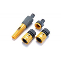 Набір: насадка-розпилювач, конектори 1/2: 1/2 аквастоп, 1/2, адаптер 1/2+3/4 СИЛА