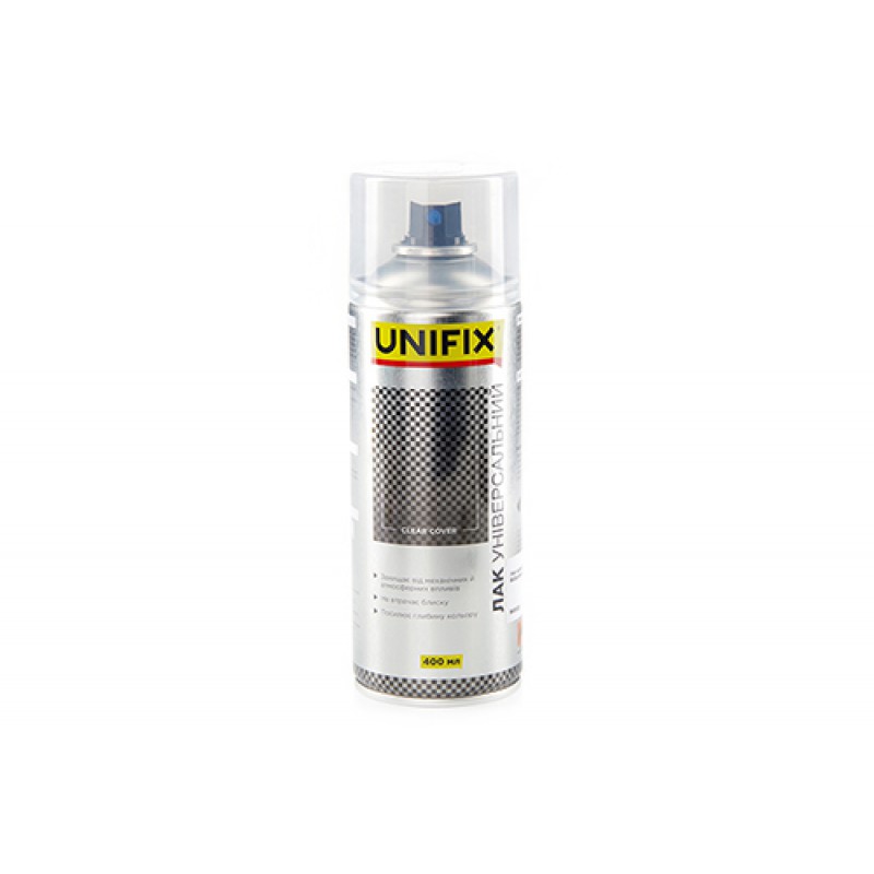 Лак акриловий універсальний Прозорий гл. 400мл UNIFIX