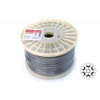 Трос 1мм DIN 3053 (1х19) нержавеющий А2 200м APRO