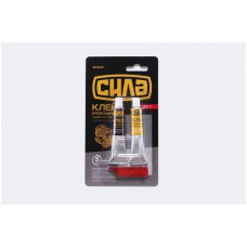Двокомпонентний епоксидний клей сірий 20г СИЛА