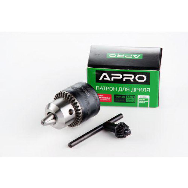 Патрон для дрели с ключом 1/2-20, 1,5-13мм APRO