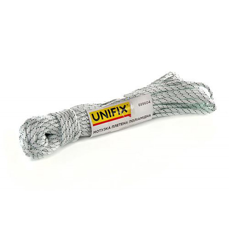 Мотузка плетена поліамідна (капронова) 5мм 20м UNIFIX