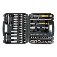 Набор насадок (инструментов) торцевых c трещоткой CrV 1/4, 1/2 (72Т) (94шт)