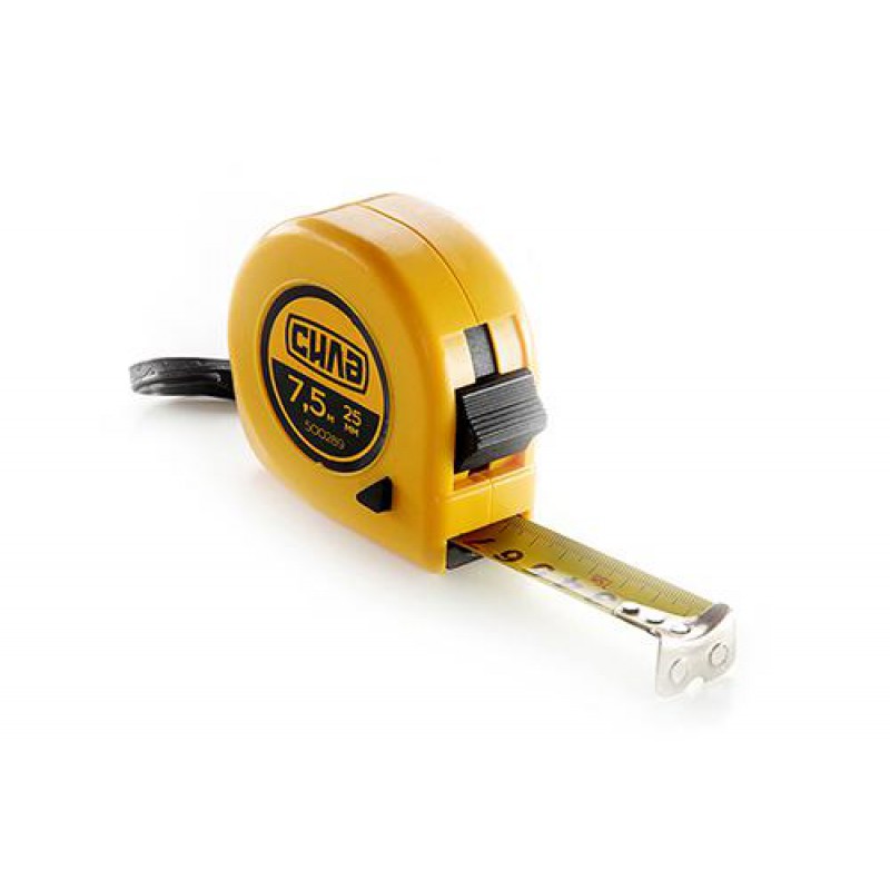 Рулетка Стандарт с магнитом 7,5м х 25мм СИЛА