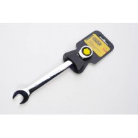 Ключ рожково-накидной с трещоткой CrV 15мм СИЛА