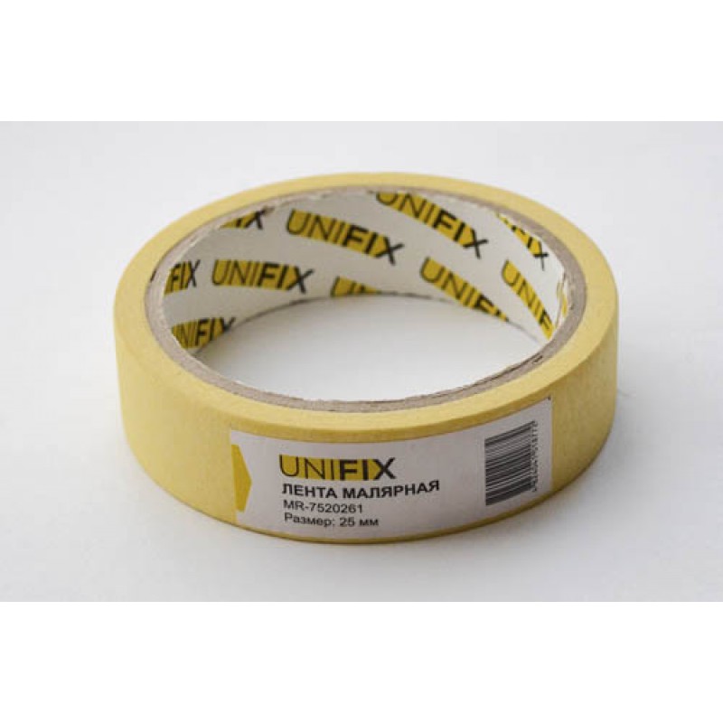 Лента клейкая малярная 25мм*20м MR-7520261 UNIFIX