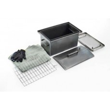 Коптильня з гідрозатвором товщина метала 2мм 510*310*300мм з чохлом і рукавичками СИЛА