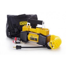 Компрессор автомобильный двухпоршневой (85л/мин; 10Атм; 18А) (витой шланг) СИЛА