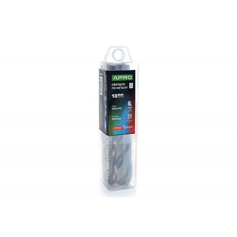 Свердло по металу HSS/M2 (6542) Ø13,0мм (тубус, кратно 5шт) PRO APRO