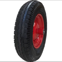 Колесо пневматическое 4х8 без оси 20мм 4PR Красный диск, ЦВЕТОК PRO