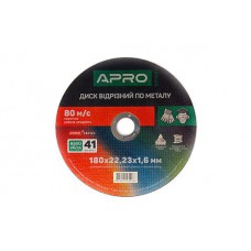 Диск відрізний по нержавіючій сталі (Ceramic) 180х1.6х22.2 мм (10шт. в пач,ціна за шт) APRO PRO