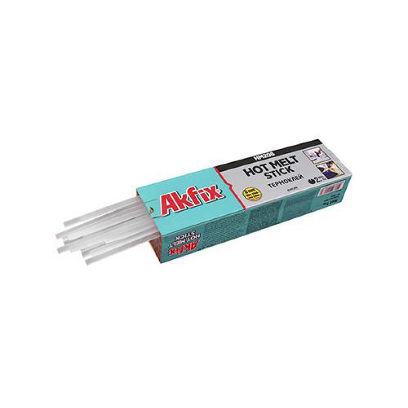 Клей стержневой прозрачный 8мм HM208 1кг Akfix