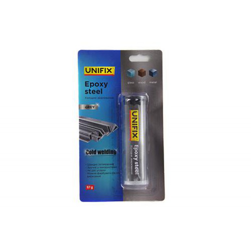 Холодная сварка серая 57г (блистер) UNIFIX