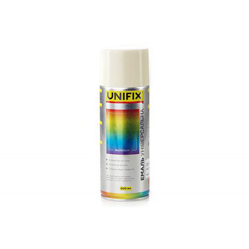 Эмаль акриловая универсальная RAL 7035 Светло серый гл. 400мл UNIFIX