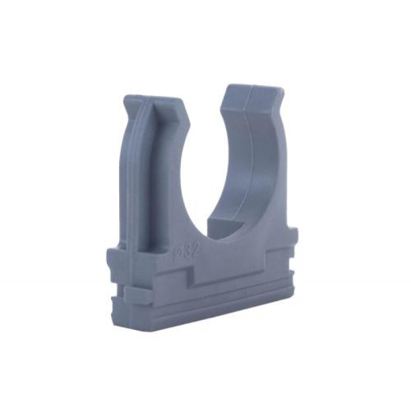 Клипса для гофры серая 32мм (пач 50шт) APRO