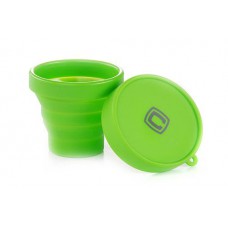 Чашка складная с крышкой зеленая 150мл СИЛА