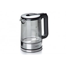 Електрочайник EK-02GG 1.7л, 1850-2200Вт, корпус скло, сірий Metec