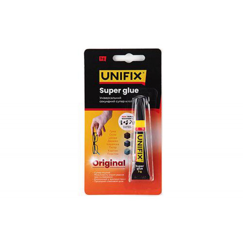 Супер клей 3г UNIFIX
