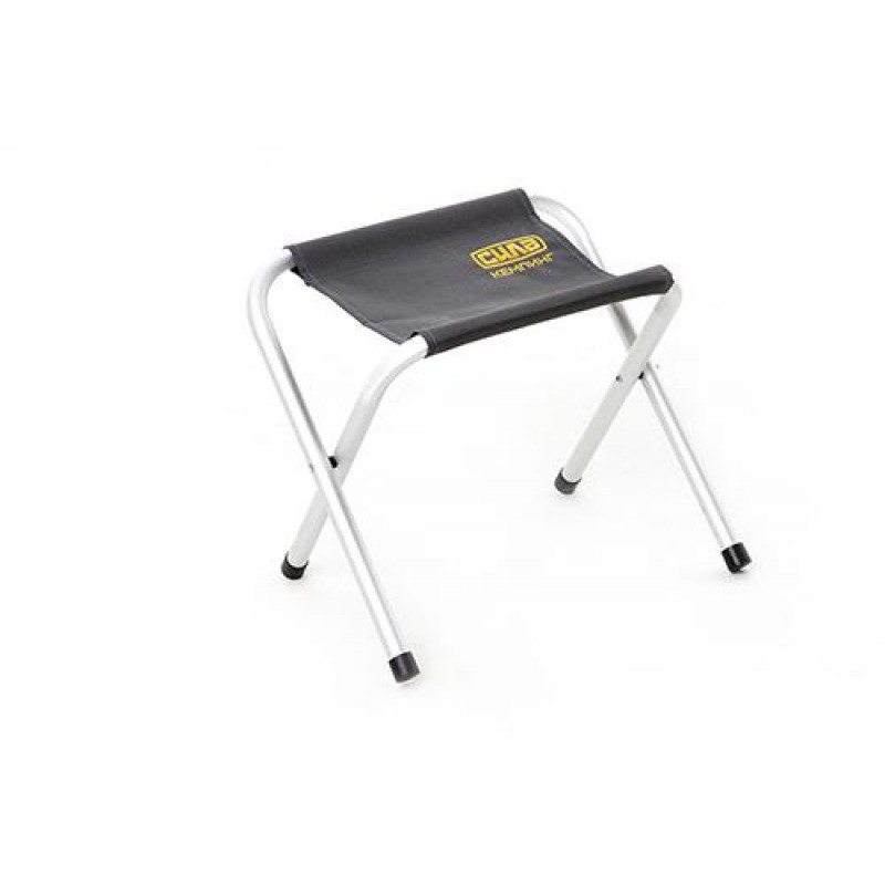 Стілець розкладний без спинки (алюмінієвий каркас Ø22мм) 40*35*45см СИЛА