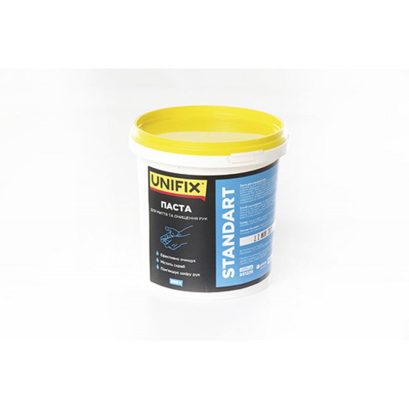 Паста для очистки рук Standart 0,5кг (ведерко) UNIFIX