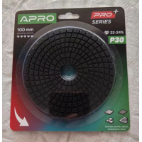Круг алмазный шлифовальный на липучке 125мм Р1000 APRO PRO