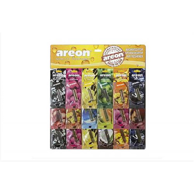 Ароматизатор AREON мікс 5мл (планшет 18шт) (підвіска з рідиною)