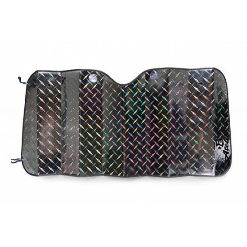 Шторка сонцезахисна 130х60см срібляста з візерунком 12 Atelie