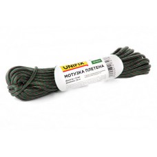 Мотузка плетена 5мм, 20м зелена UNIFIX