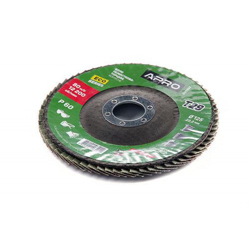 Круг лепестково-торцевой Р60 конус 125мм (Т29) (КПТ) APRO