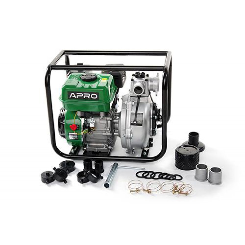 Мотопомпа WPH-30 6.5к.с. 30 м³/год 65м (високий тиск) бензинова 4-х тактн. APRO