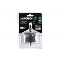 Набор коронок по дереву и гипсокартону 7 предметов, глубина 30мм (60/67/74/81/95) APRO