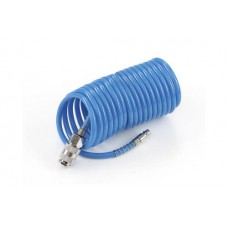 Шланг спиральный полиуретановый с быстроразъемными соединениями 6,5*10мм, 20м APRO