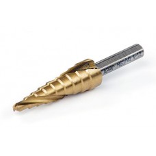 Сверло ступенчатое спиральное Ø4-12мм (сталь 6542) APRO