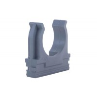 Клипса для гофры серая 25мм (пач 50шт) APRO