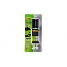 Клей епоксидний двокомпонентний для пластику шприц (прозорий) 30г UNIFIX