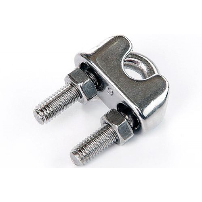 Затискач для троса 3мм DIN 741 нержавіючий А2 (пачка, кратно 10шт) APRO