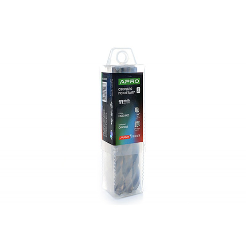 Сверло по металлу HSS/M2 (6542) Ø11,0мм (тубус, кратно 5шт) PRO APRO