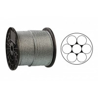Трос оцинкованный 1мм DIN 3052 (1x7) бухта кратно 200м APRO