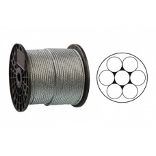 Трос оцинкований 1мм DIN 3052 (1x7) бухта 200м APRO