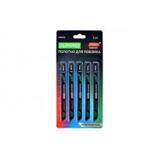 Полотно для лобзика (дерево, ламинат) 100/75мм 2,5 мм 10TPI чистый прямой реверс T101BR APRO