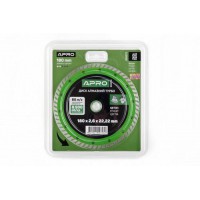 Диск отрезной по бетону 180х2.6х22.22мм (16-18%) Турбо APRO