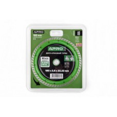 Диск відрізний по бетону 180х2.6х22.22мм (16-18%) Турбо APRO